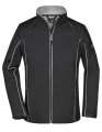 Dames Softshell jas Daiber JN1121 Zwart-Zilver